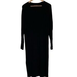 Banana Republic Classic Black Long Sleeve Sweater Dress